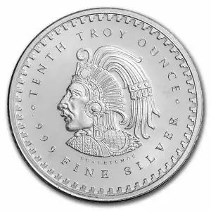 1/10 oz Silver Round - Aztec Calendar