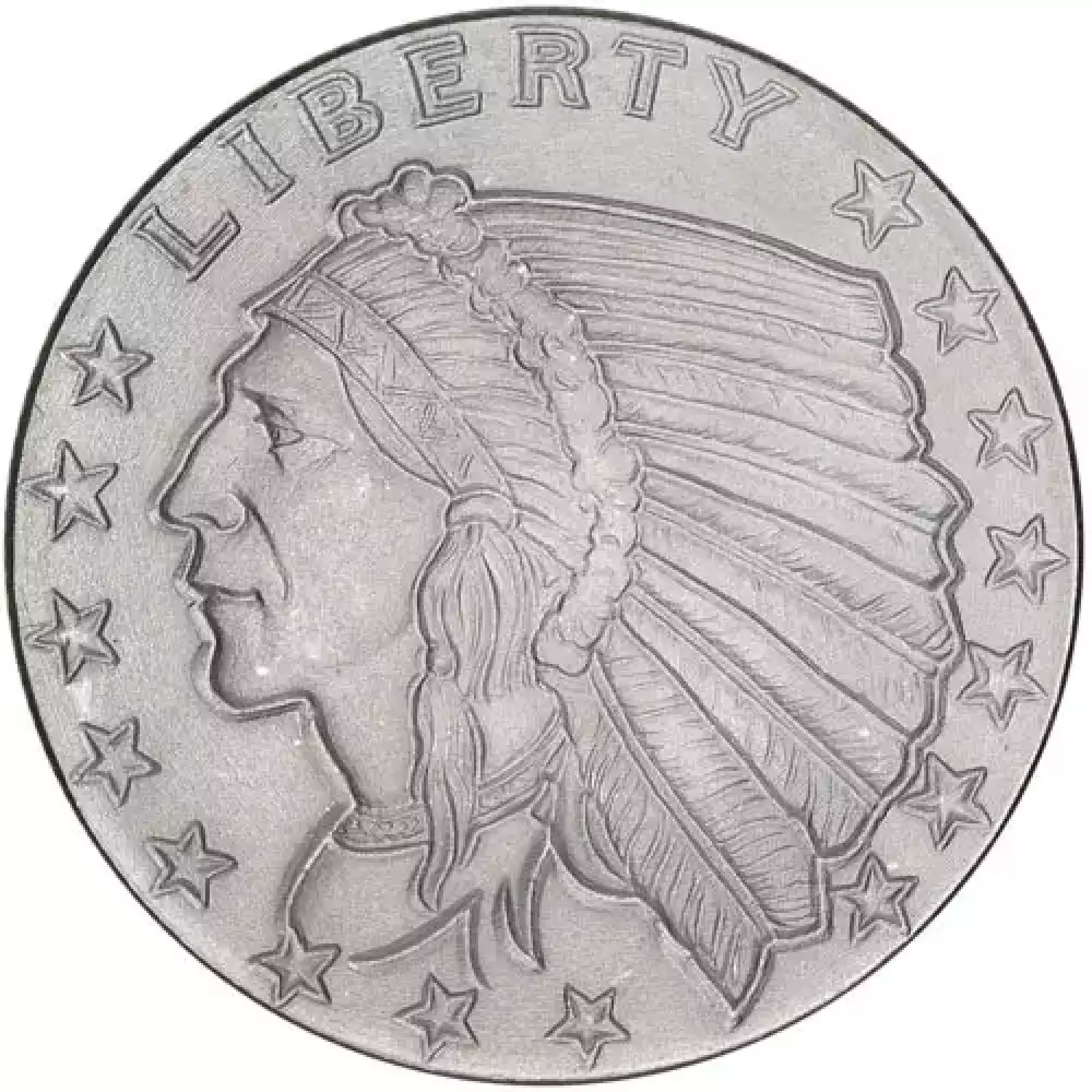 1/4 oz GSM Incuse Indian Silver Round (1)