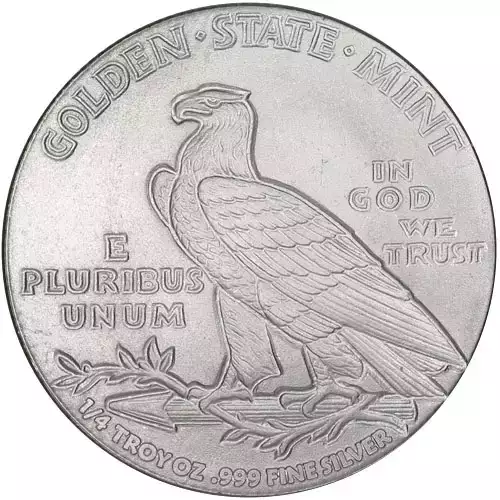 1/4 oz GSM Incuse Indian Silver Round (2)