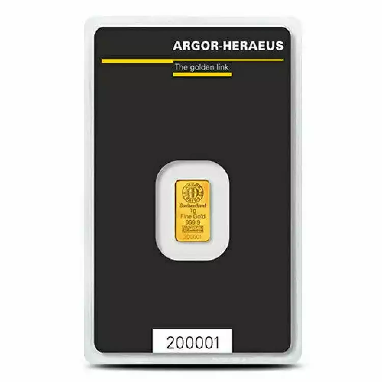 1 Gram Argor Heraeus Gold Bar (New w/ Assay)