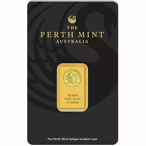 10 Gram Perth Mint Gold Bar (New w/ Assay)