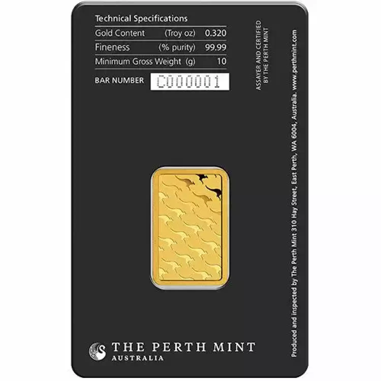 10 Gram Perth Mint Gold Bar (New w/ Assay) (2)