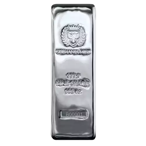 100oz Germania Mint Silver Bar (2)