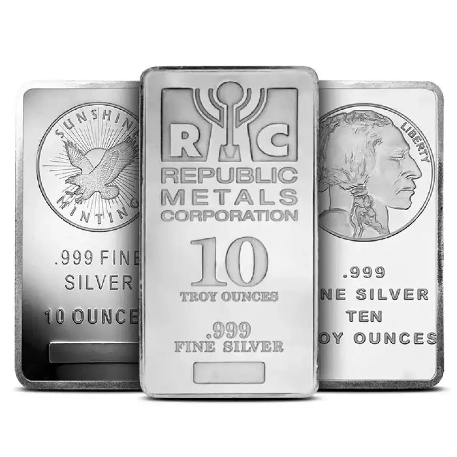 10oz Silver Bar - Various Brands