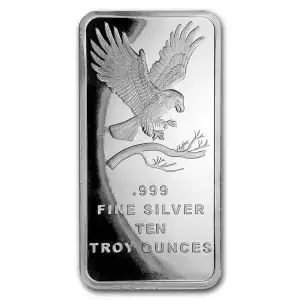 10oz  SilverTowne Trademark Eagle Silver Bar