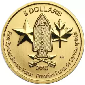 1/10 oz Canadian First Special Service Force Gold Coin (BU)