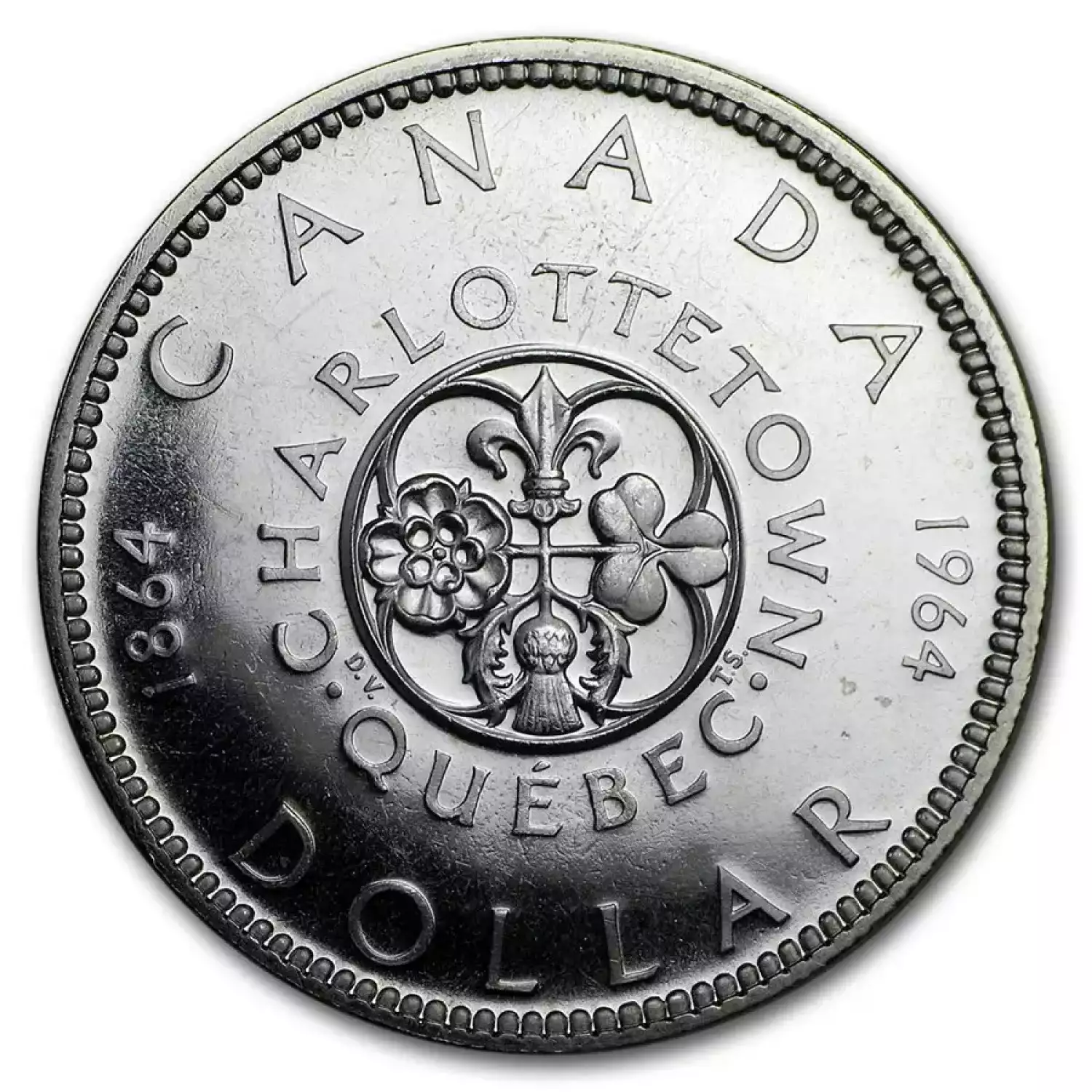 1964 Canada Silver Dollar Charlottetown Commem