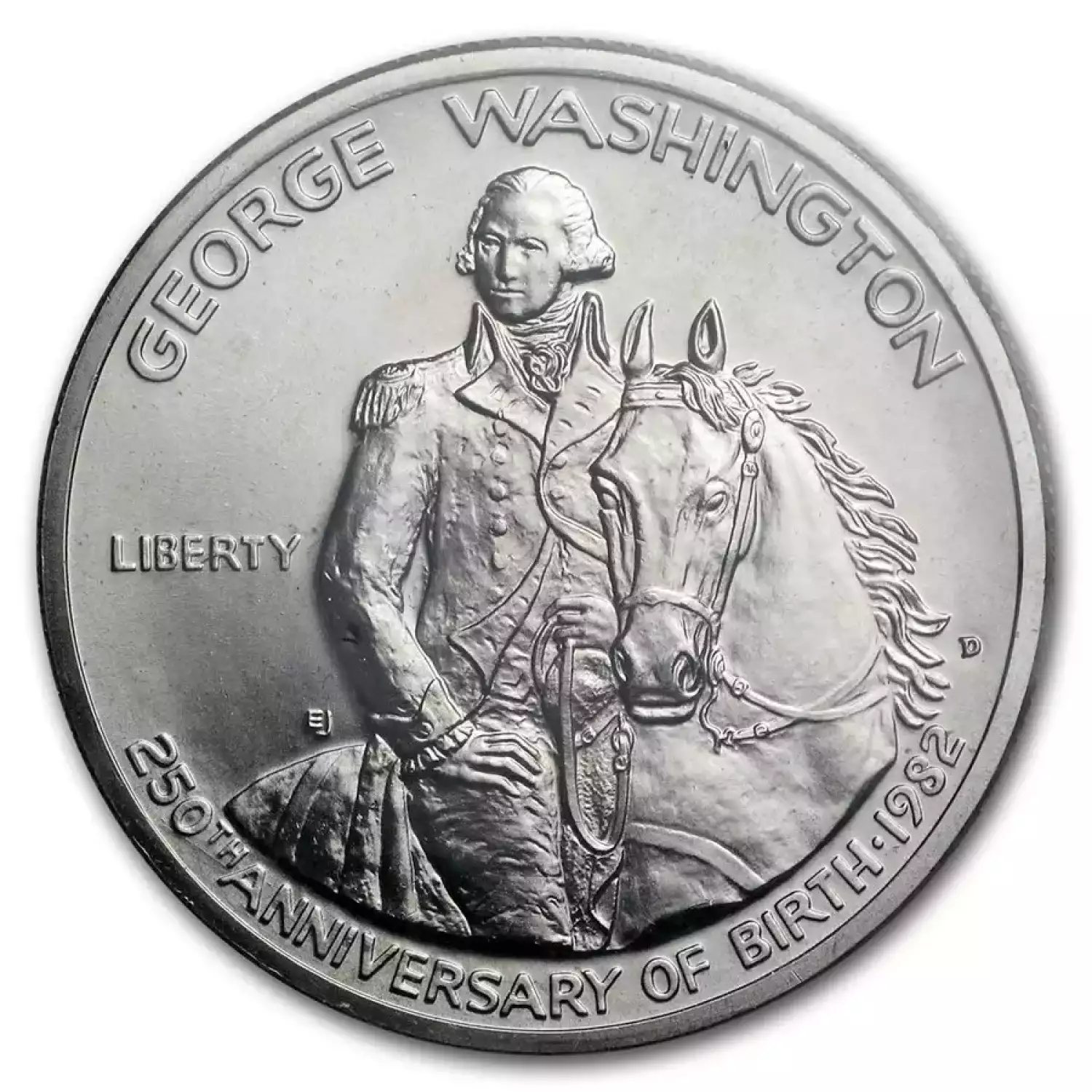 1982-D George Washington 1/2 Dollar Silver Commem BU (Box & COA) (3)