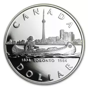 1984 Canada Silver Dollar Proof (Toronto Sesquicentennial)