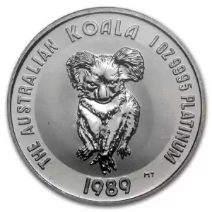 1989 1oz Australian Perth Mint Platinum Koala