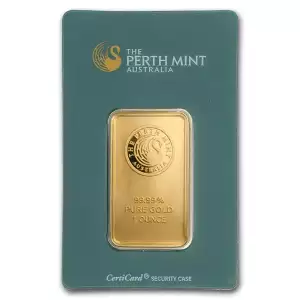 1oz Australian Perth Mint gold bar - Classic Assay