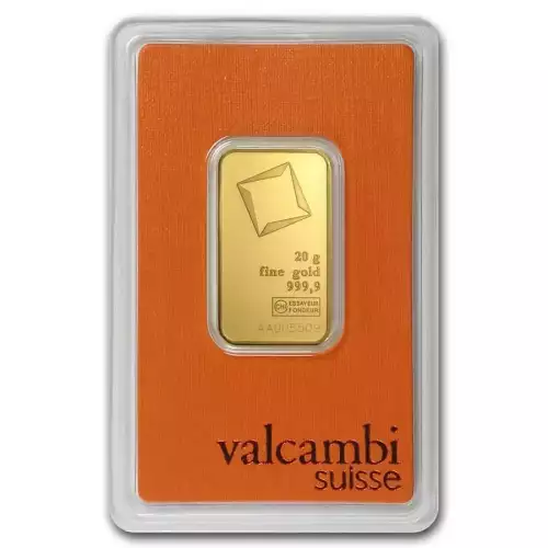 20 gram Gold Bar - Valcambi (In Assay)