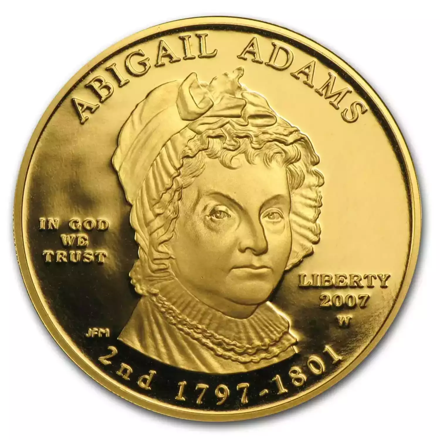 2007-W 1/2 oz Proof Gold Abigail Adams PR69DCAM PCGS (w/Box & COA) (2)