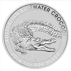 2014 1oz Perth Mint Silver Saltwater Crocodile (2)
