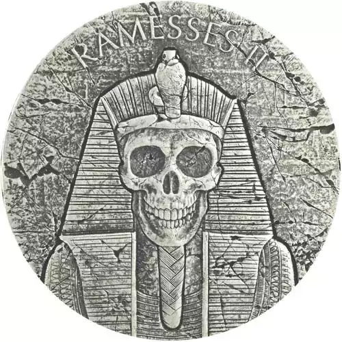 2017 2 oz Republic of Chad Egyptian Relic Series Ramesses Afterlife Silver Coin