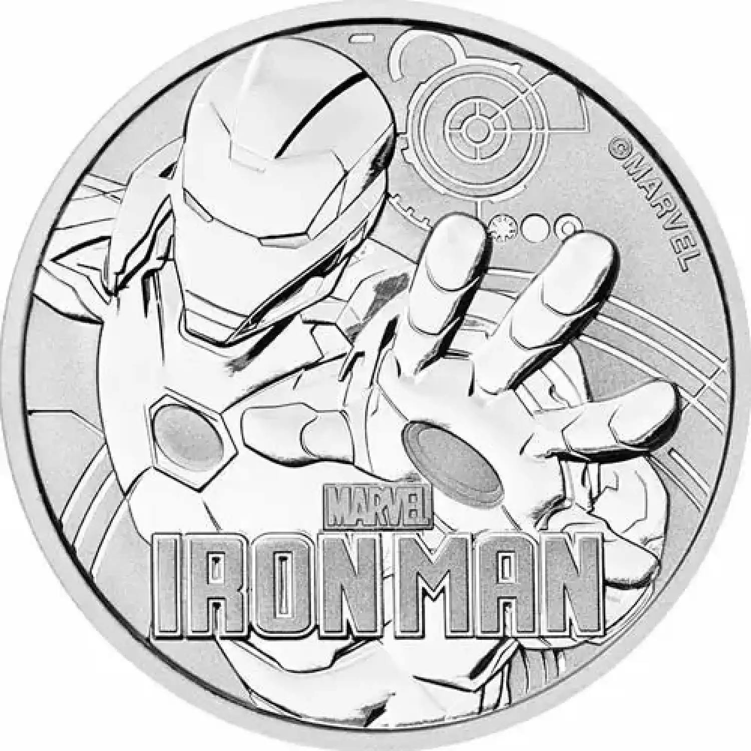 2018 1 oz Tuvalu Iron Man Marvel Series Silver Coin