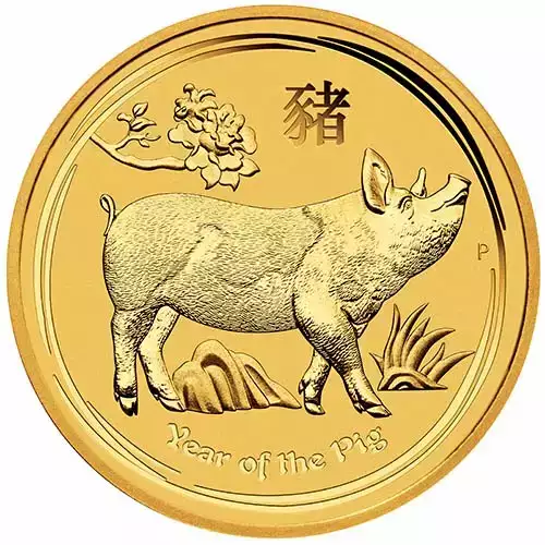 2019 1/4 oz Australian Gold Lunar Pig Coin (BU)