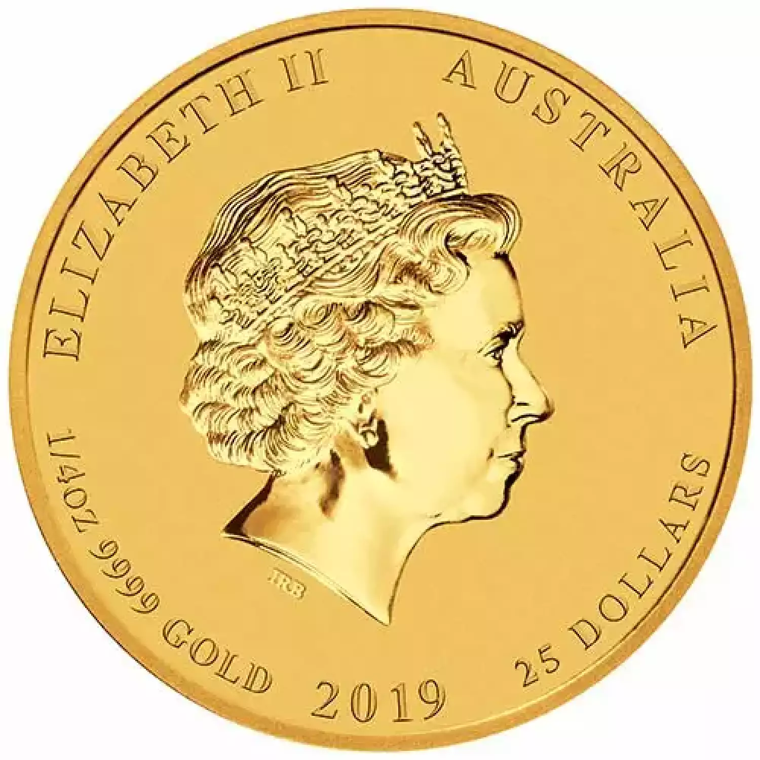 2019 1/4 oz Australian Gold Lunar Pig Coin (BU) (2)