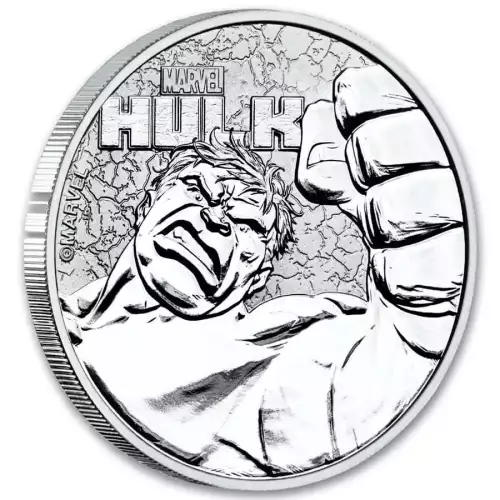 2019 Tuvalu 1 oz Silver $1 Marvel Series Hulk BU (2)