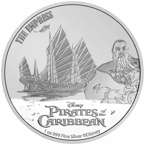 2021 1 oz $2 NZD Niue Silver The Empress Pirates of the Caribbean Coin BU