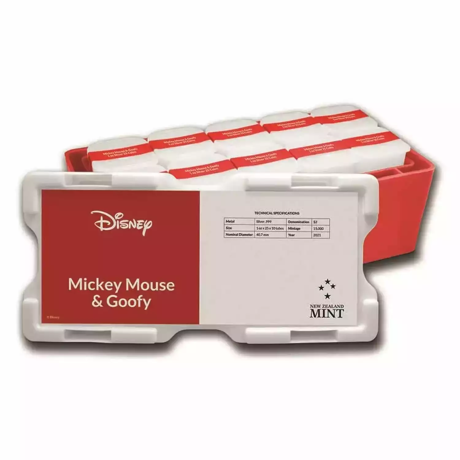 2021 Niue 1 oz Silver $2 Disney Mickey & Goofy BU (5)