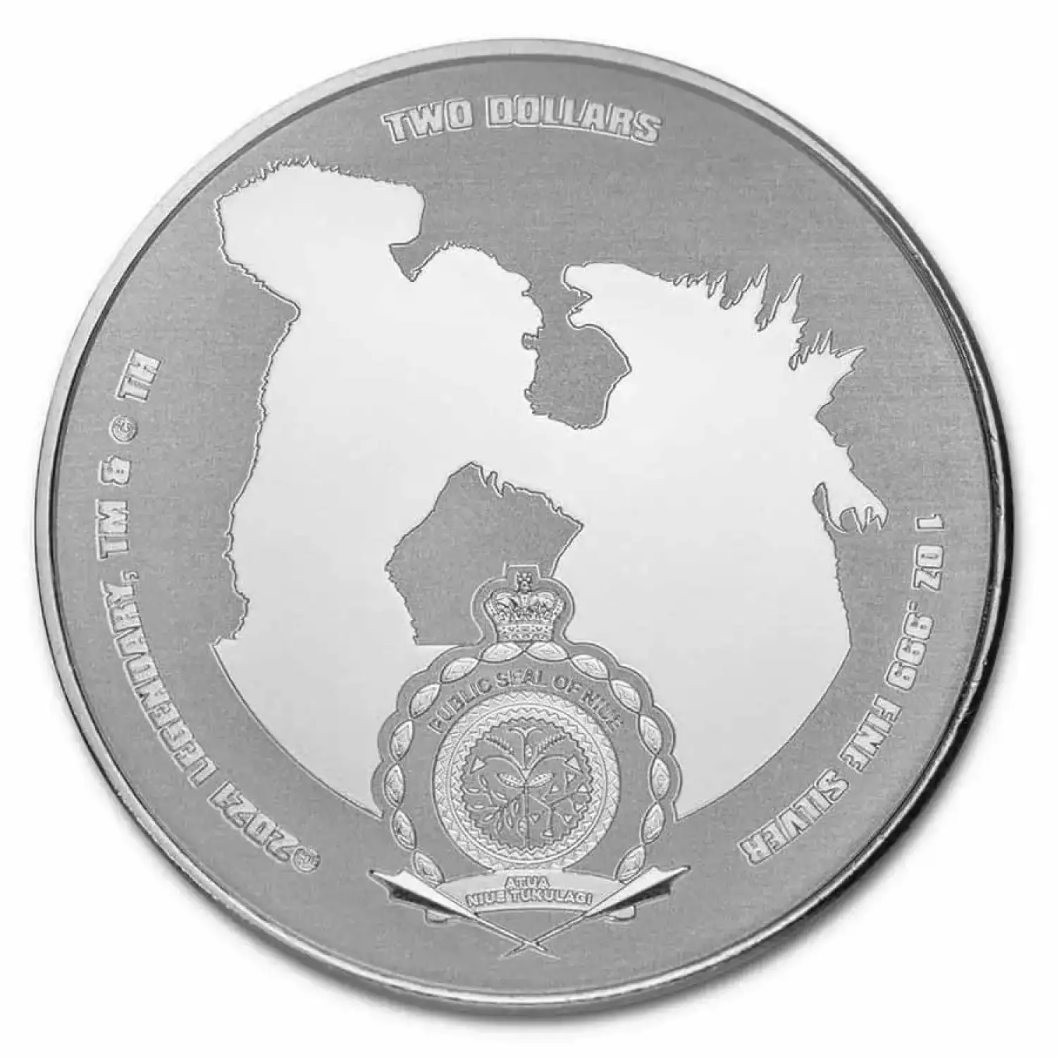2021 Niue 1 oz Silver $2 Kong Coin (2)