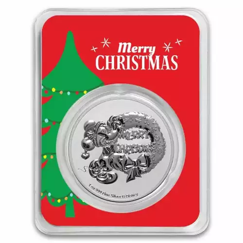2021 Niue 1 oz Silver $2 Mickey Christmas (In Christmas Tree TEP) (1)