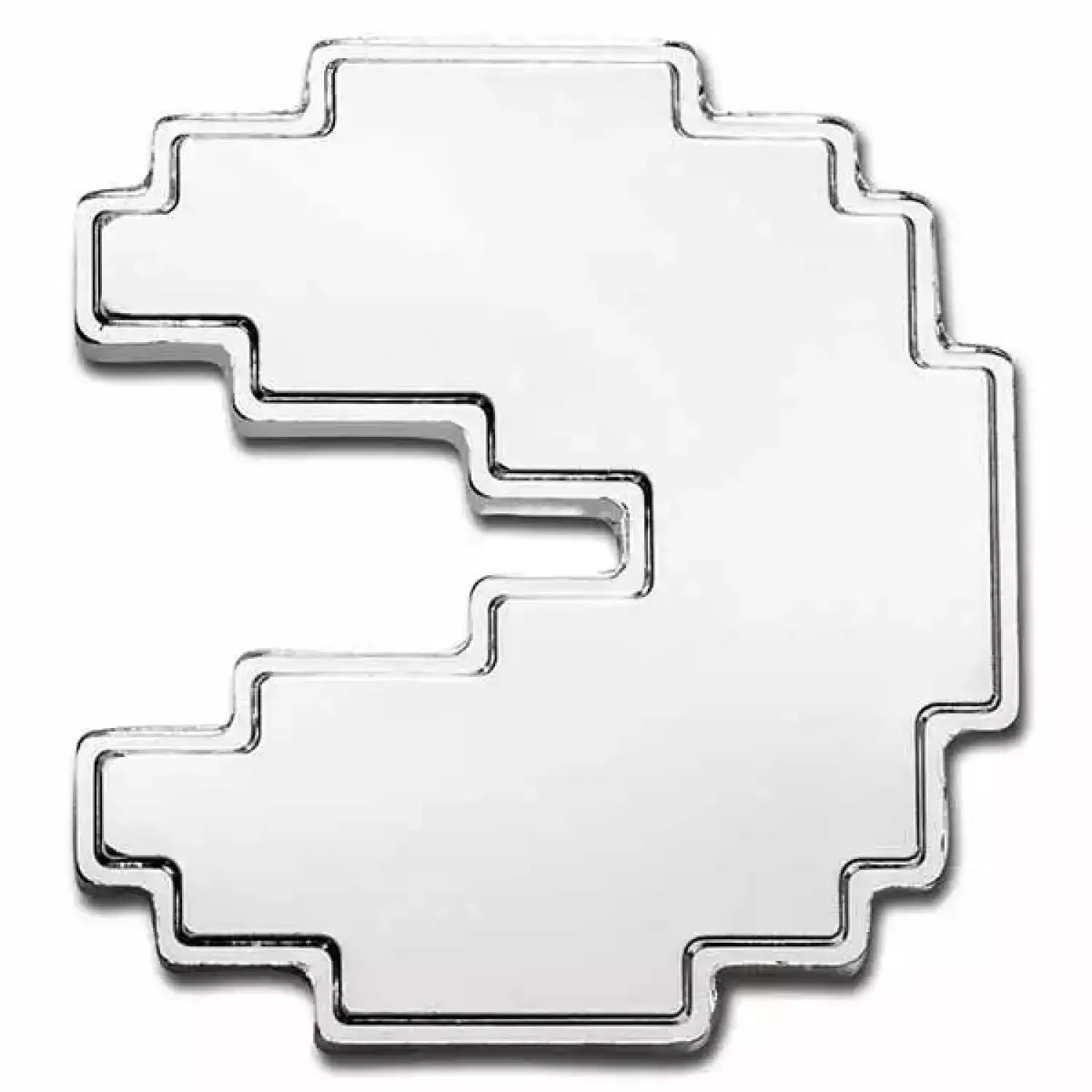 2021 Niue 1 oz Silver $2 PAC-MAN™ Shaped PAC-STACK Stackable Coin