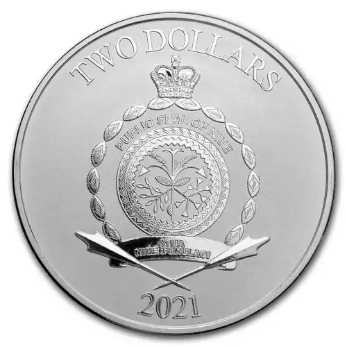 2021 Niue 1 oz Silver $2 Star Wars: Galactic Empire Bullion Coin (2)