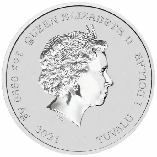 2021 Tuvalu $1 John Wayne 1 oz .9999 Silver Coin (3)