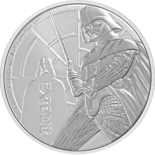 2022 1 oz Niue Silver Star Wars Darth Vader Coin (BU)