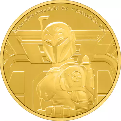 2022 1/4oz The mandalorian Classic -- Bo-Katan Kryze Gold Coin (2)