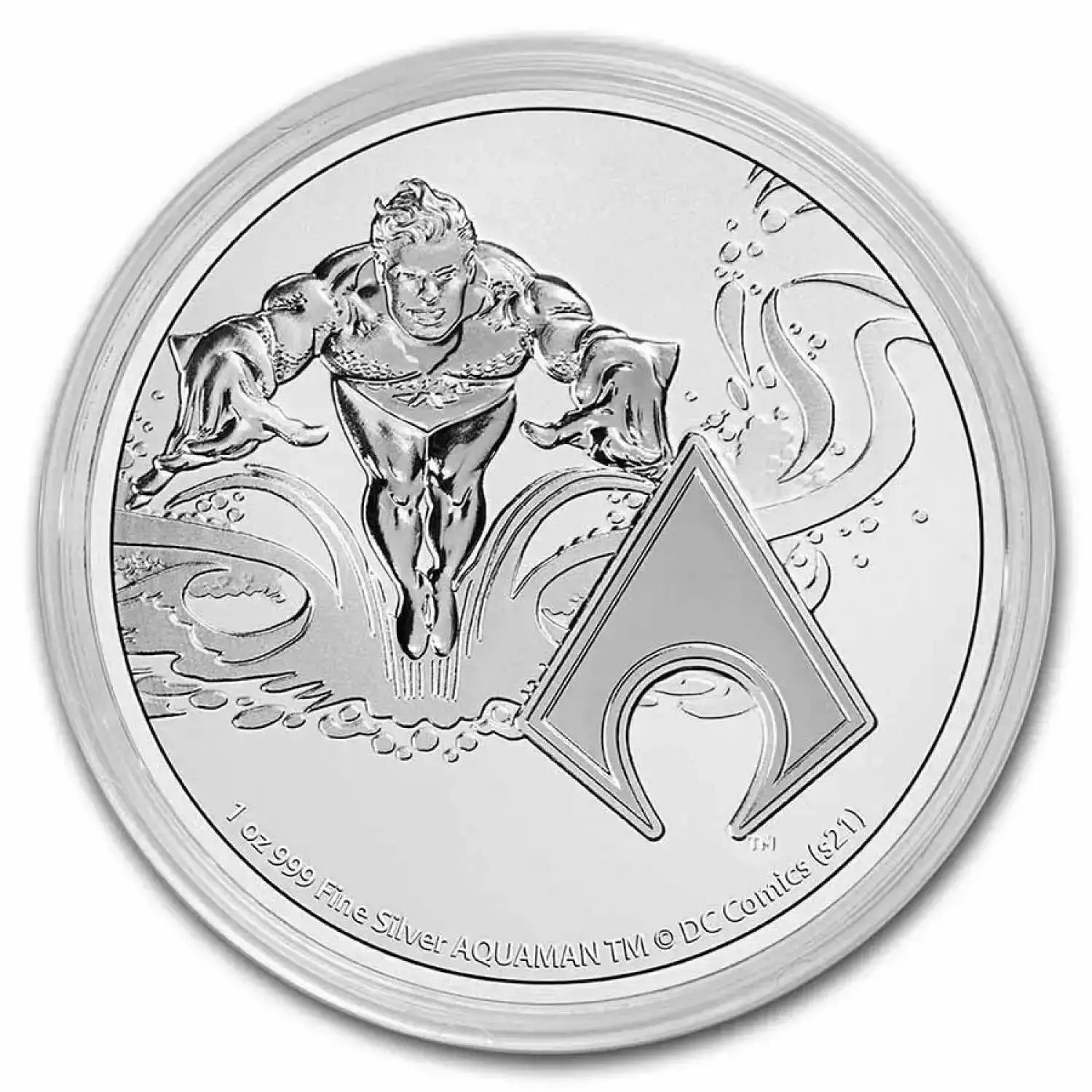 2022 Niue 1 oz Silver $2 DC Comics Justice League: Aquaman (3)