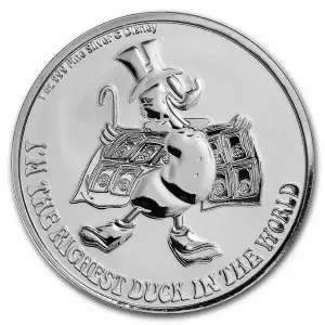 2022 Niue 1 oz Silver $2 Disney's Scrooge McDuck
