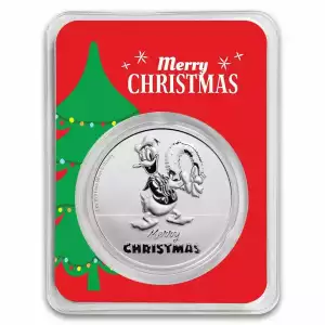 2022 Niue 1 oz Silver $2 Donald Duck Christmas in Holiday TEP
