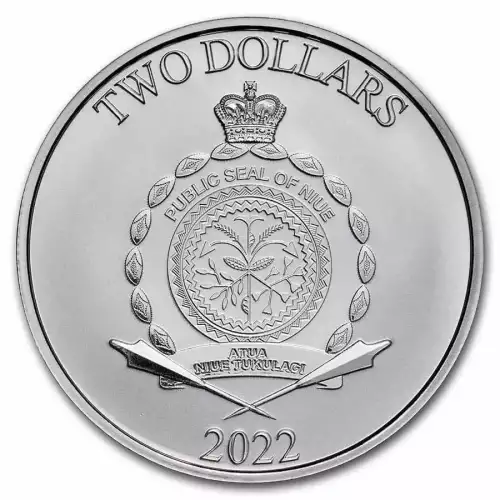 2022 Niue 1oz Ag $2 Grogu 