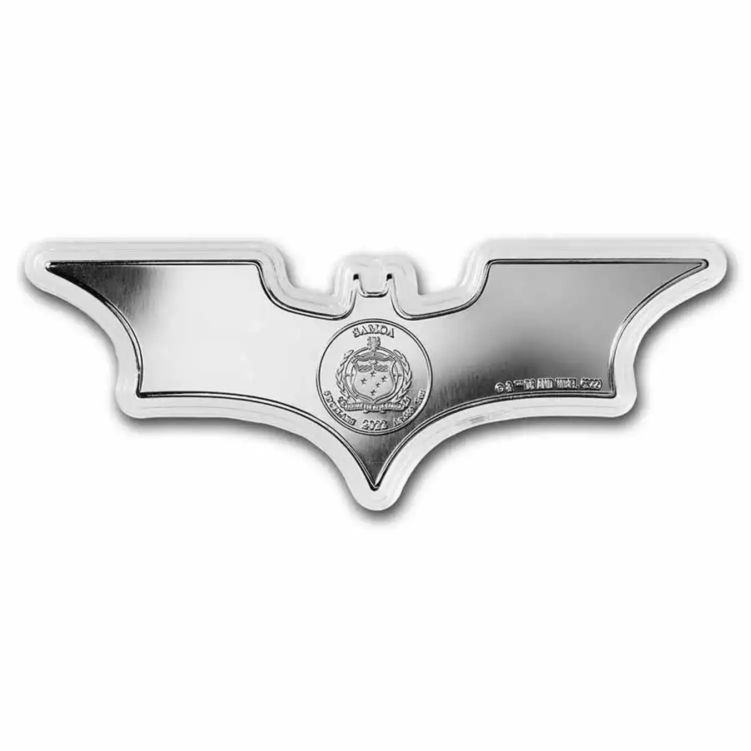 2022 Samoa 1 oz Silver Batman Batarang Shaped Coin BU (4)