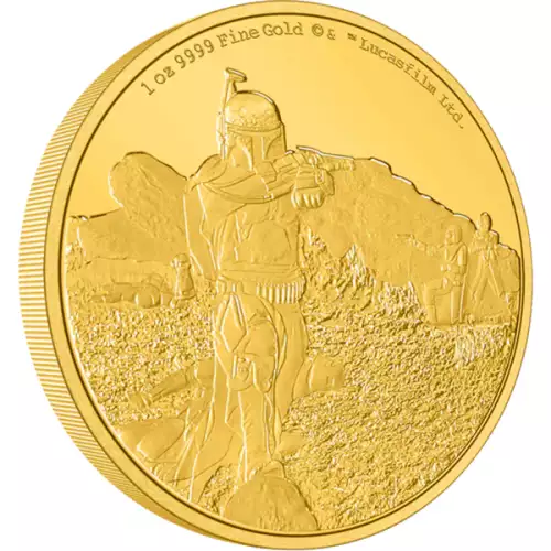 2022 The Mandalorian Classic - Boba Fett 1oz Gold Coin (2)