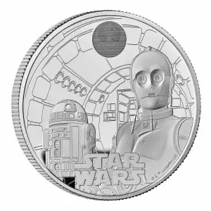 2023 Great Britain Star Wars R2-D2 & C3PO 1 oz .999 Silver Proof Coin