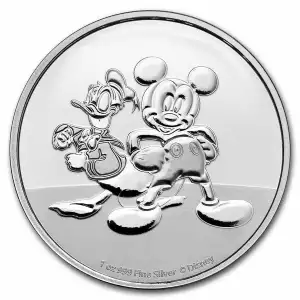 2023 Niue 1 oz Silver $2 Disney Mickey & Donald BU