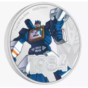 2023 Niue Hasbro Transformers Soundwave 1oz Silver Colorized Proof Coin