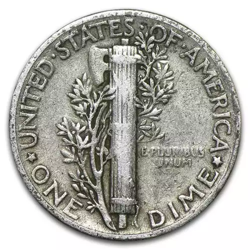 90% Silver Mercury Dime 50-Coin Roll Avg Circ (3)