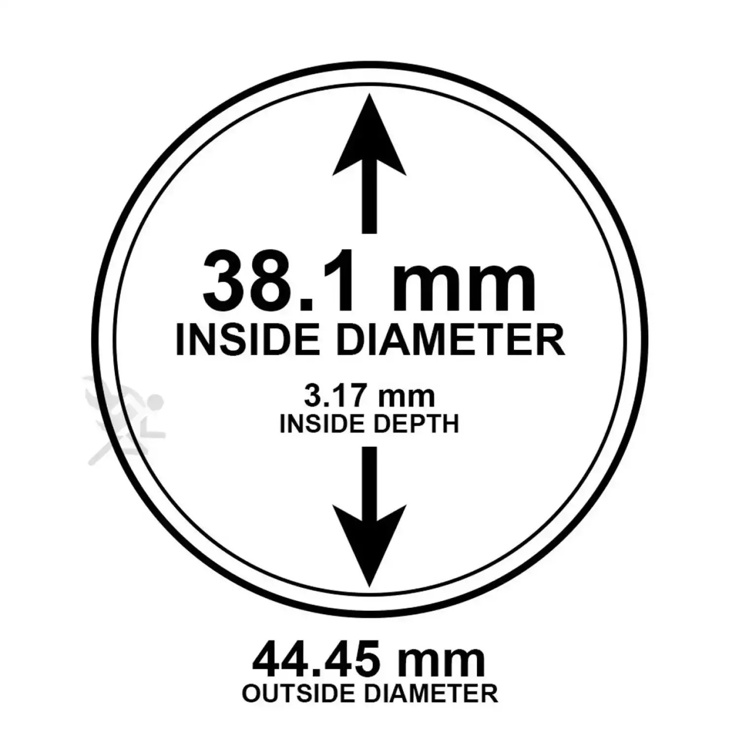 AirTite H38 Direct Fit Coin Holders for 1oz Silver Dollars Stout