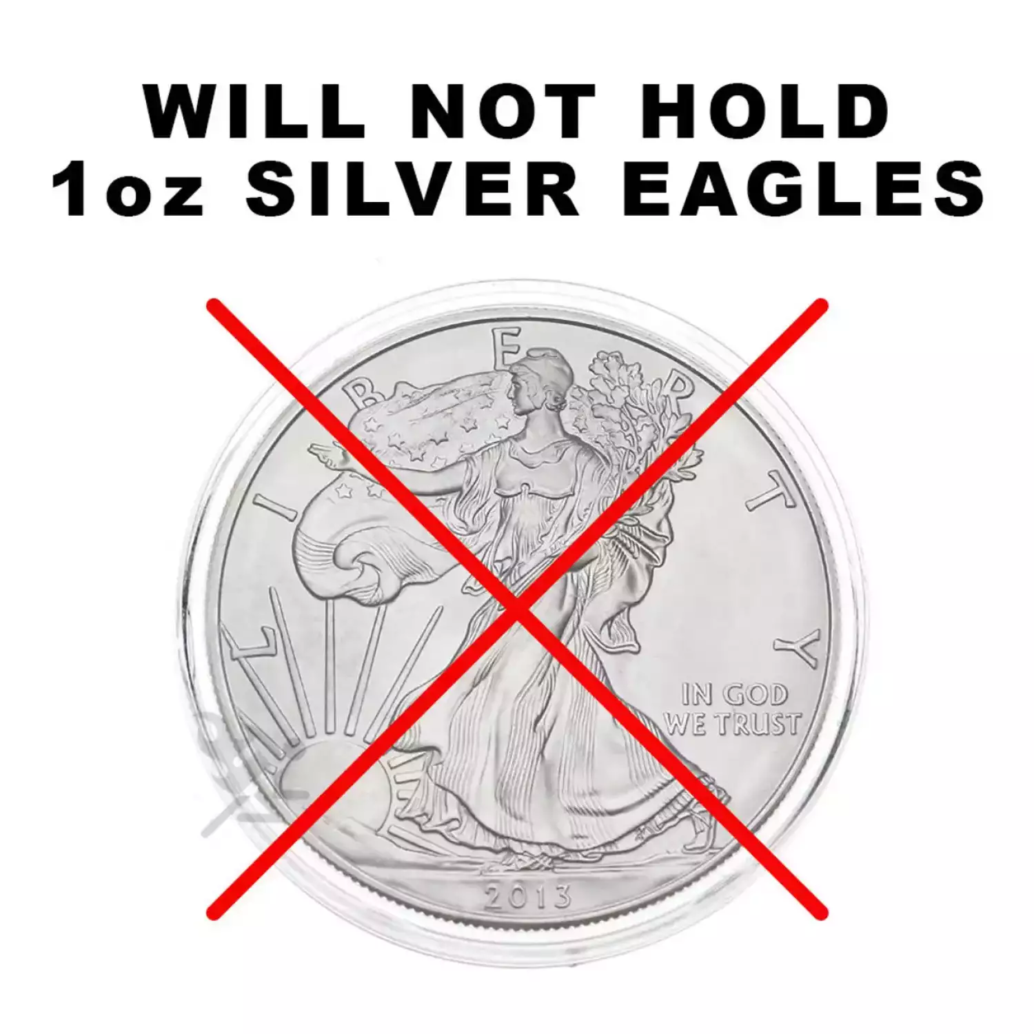 AirTite H38 Direct Fit Coin Holders for 1oz Silver Dollars Stout