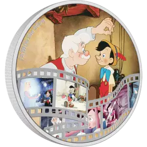 Disney Cinema Masterpieces - 2022 3oz Pinocchio Silver Coin (2)