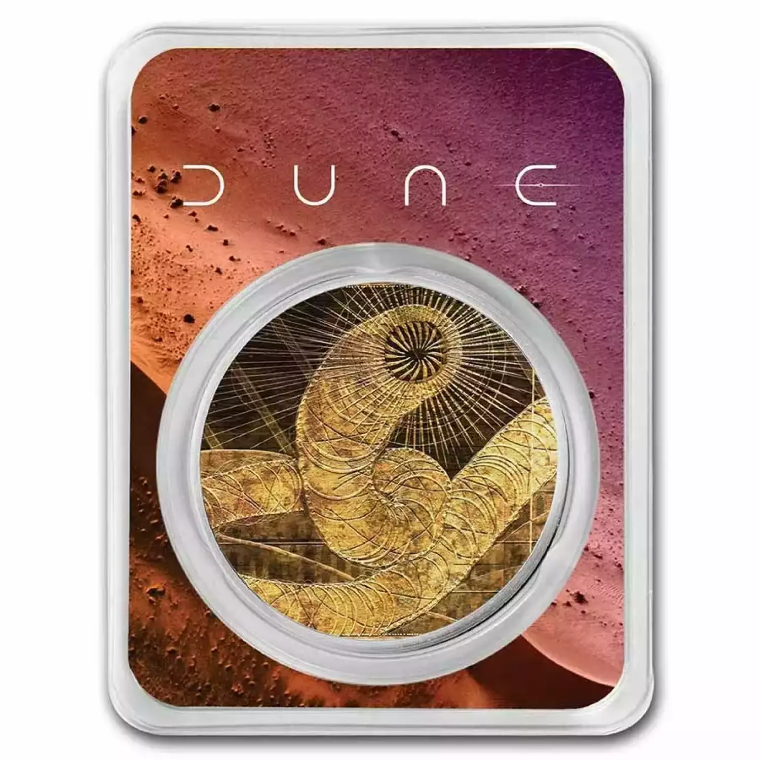 DUNE® Sand Worm 1 oz Silver (Colorized w/TEP) (1)