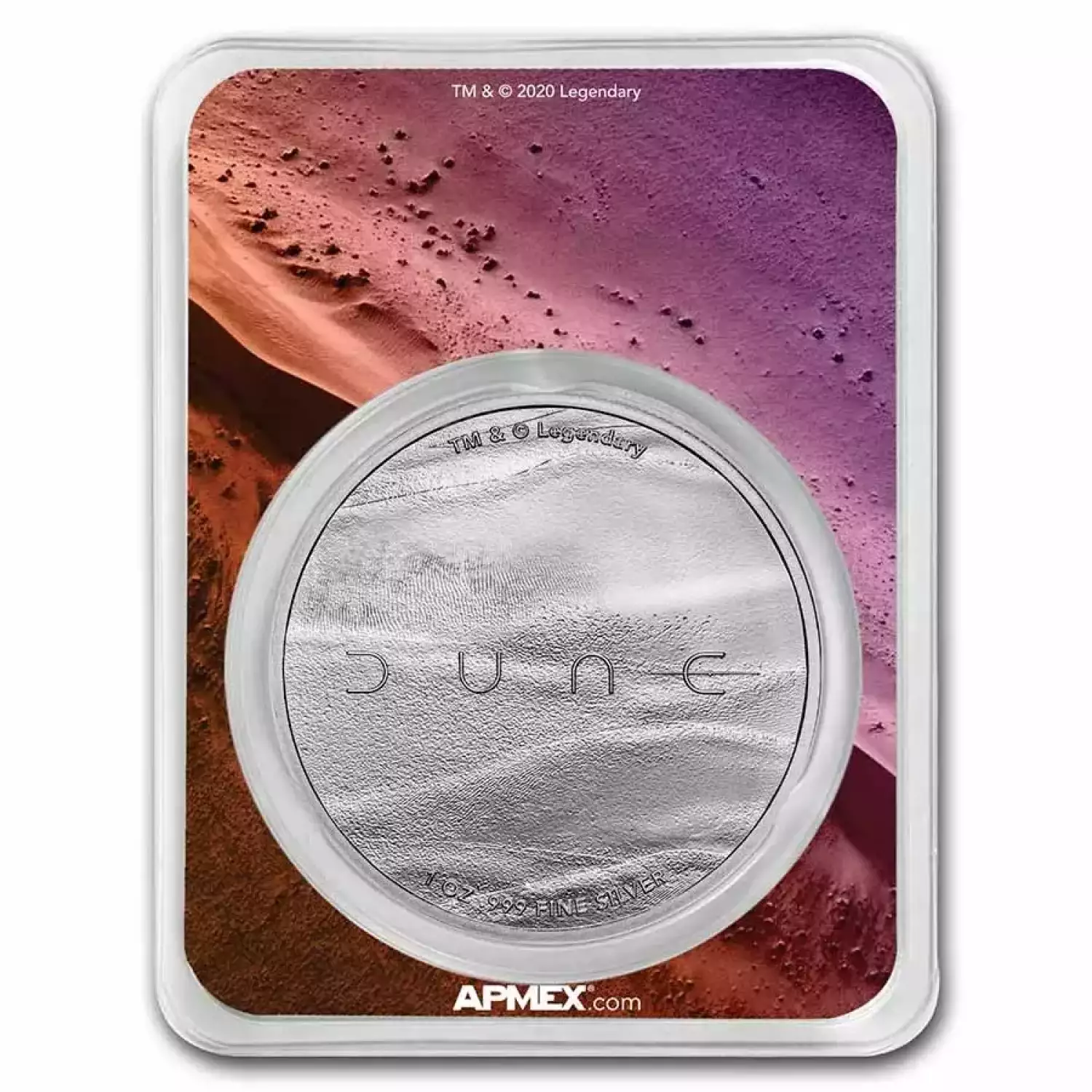 DUNE® Sand Worm 1 oz Silver (Colorized w/TEP) (2)