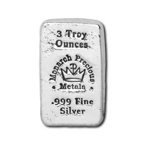 Monarch Precious Metals 3oz Poured Bar