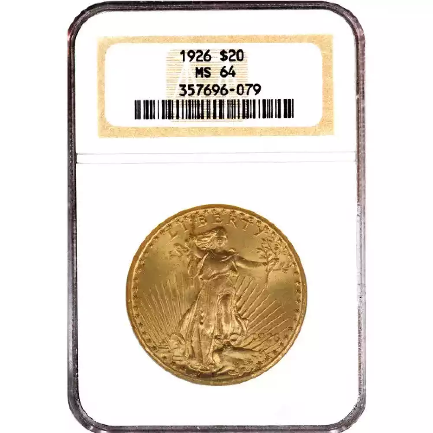 MS64 Pre-33 $20 Saint Gaudens Gold Double Eagle NO MOTTO Coin (PCGS or NGC) (2)