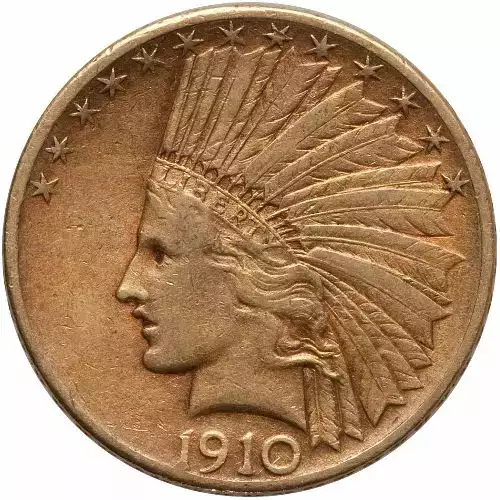 Pre-33 $10 Indian Gold Eagle Coin (AU)